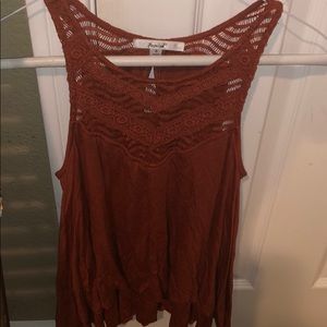 Orange Tank Top Blouse Papaya